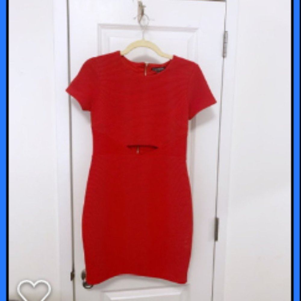 Express Ribbed Cut Out Dress | Small